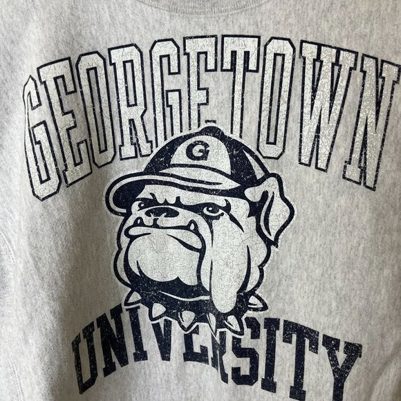 Champion Reverse Weave Georgetown University Sweatshirt Size Medium - Picture 4 of 5